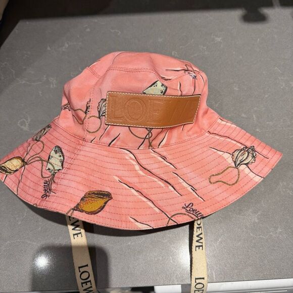 Loewe Coral Bucket Hat with Logo Strap - Picture 9 of 9